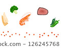各種食材的插圖 126245768