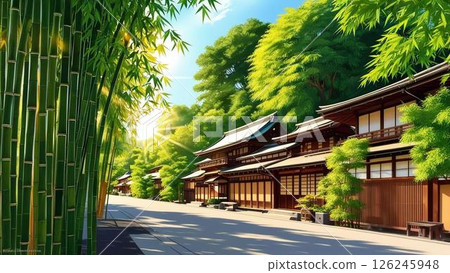 Kyoto summer scenery 126245948