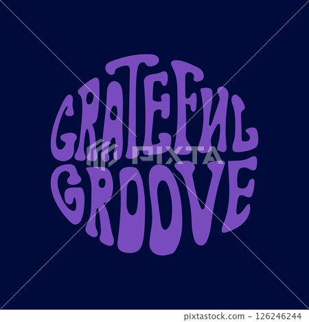 Bold retro typography design featuring grateful in Bold retro typography design featuring grateful in 126246244