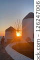 Sunset from the windmills of Mykonos 126247006