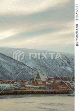 Arctic Cathedral and Tromso City in winter light Arctic Cathedral and Tromso City in winter light 126247115