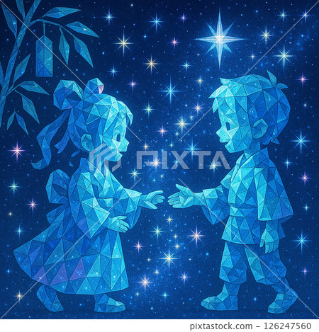 閃耀的七夕織姬與彥星 閃耀的七夕織姬與彥星 126247560