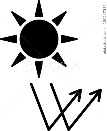 UV cut image icon black 126247583