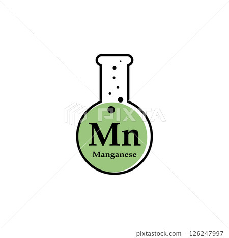 manganese symbol icon manganese symbol icon 126247997