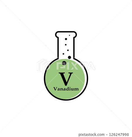 vanadium symbol icon 126247998