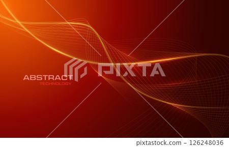 Abstract technology red light wave curve design modern futuristic creative background vector Abstract technology red light wave curve design modern futuristic creative background vector 126248036