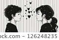Happy couple of two people 126248235