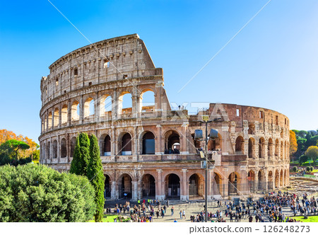 Colosseum (Coliseum) is one of main travel attraction of Rome, Italy. 126248273