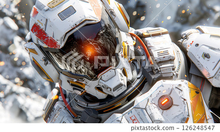 Mechanized industry robot and robotic arms for assembly in factory production. 126248547