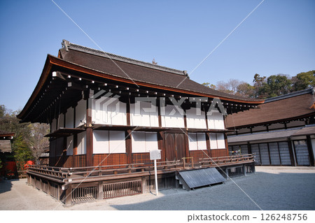 Shimogamo Shrine: The divine Shinto altar illuminated by the morning sun 1 Shimogamo Shrine: The divine Shinto altar illuminated by the morning sun 1 126248756