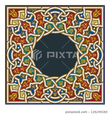 Vintage floral classic calligraphic retro vignette scroll frames ornamental design elements black and color set isolated vector Vintage floral classic calligraphic retro vignette scroll frames ornamental design elements black and color set isolated vector 126249160