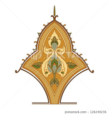 Vintage floral calligraphic floral vignette scroll corners ornamental design elements black and color set isolated vector illustration Vintage floral calligraphic floral vignette scroll corners ornamental design elements black and color set isolated vector illustration 126249236