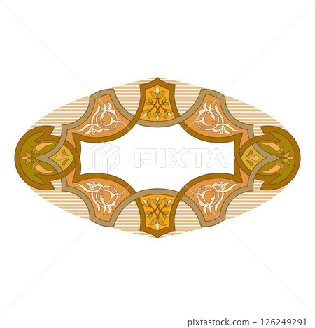 Vintage traditional realistic black and color frames set on white background isolated vector illustration Vintage traditional realistic black and color frames set on white background isolated vector illustration 126249291