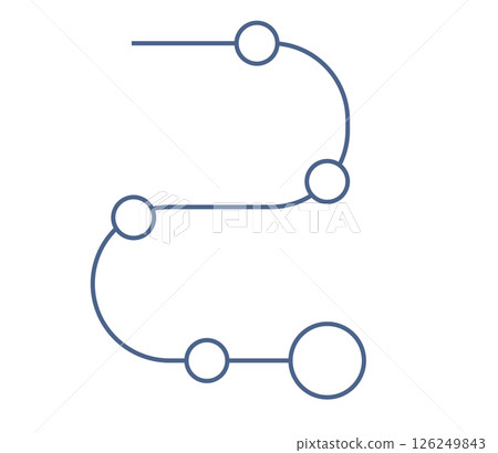 Road map product development chronology plan, strategy direction icon. Simple line process timeline procedure. Road map product development chronology plan, strategy direction icon. Simple line process timeline procedure. 126249843