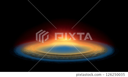 A striking visual of a centralized energy source emitting layered heat signatures. Generative AI	 A striking visual of a centralized energy source emitting layered heat signatures. Generative AI	 126250035
