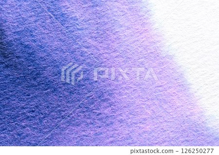 Abstract watercolor texture with blue and purple gradient on fine paper surface Abstract watercolor texture with blue and purple gradient on fine paper surface 126250277