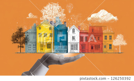 building, construction, blueprint 126250392