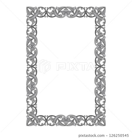 Vintage traditional realistic black and color frames set on white background isolated vector illustration Vintage traditional realistic black and color frames set on white background isolated vector illustration 126250545