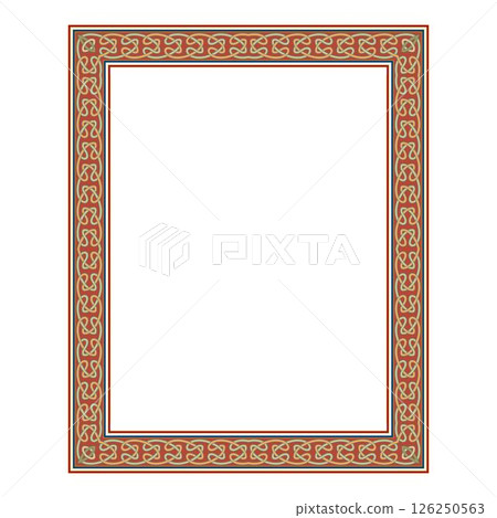 Vintage traditional realistic black and color frames set on white background isolated vector illustration Vintage traditional realistic black and color frames set on white background isolated vector illustration 126250563