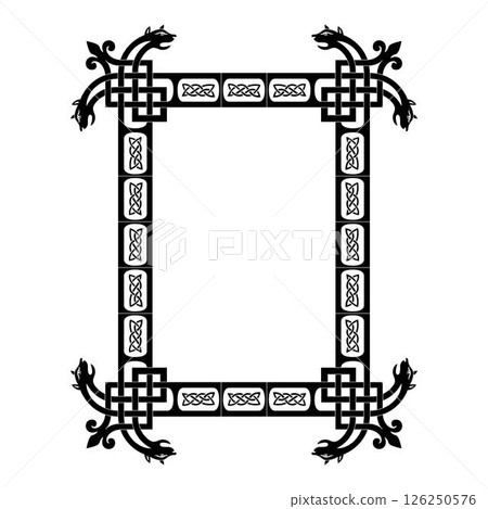 Vintage traditional realistic black and color frames set on white background isolated vector illustration Vintage traditional realistic black and color frames set on white background isolated vector illustration 126250576
