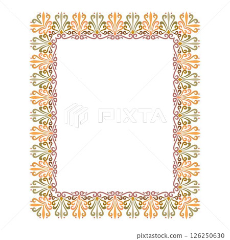 Vintage traditional realistic black and color frames set on white background isolated vector illustration Vintage traditional realistic black and color frames set on white background isolated vector illustration 126250630