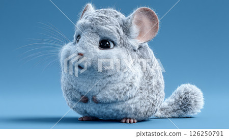 3d, animal, chinchilla 126250791