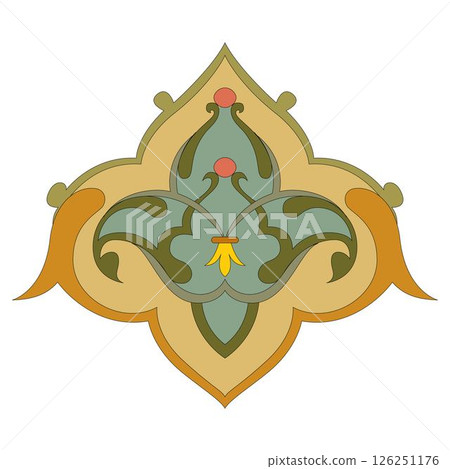 Vintage floral calligraphic floral vignette scroll corners ornamental design elements black and color set isolated vector illustration Vintage floral calligraphic floral vignette scroll corners ornamental design elements black and color set isolated vector illustration 126251176
