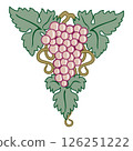 Grape vine or grape branch decorative elements, vector set. Isolated hanging grape twigs with green and purple berries. Framing or decor for banner design Grape vine or grape branch decorative elements, vector set. Isolated hanging grape twigs with green and purple berries. Framing or decor for banner design 126251222