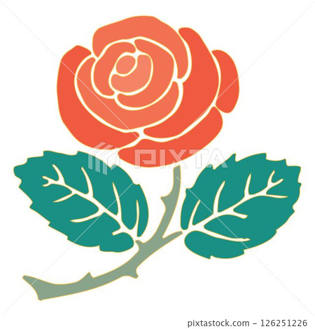 Rose flower petals composition with isolated floral image on blank background vector Rose flower petals composition with isolated floral image on blank background vector 126251226