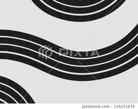 black white line background geometric template paper circle dot minimalistic ink 126251634