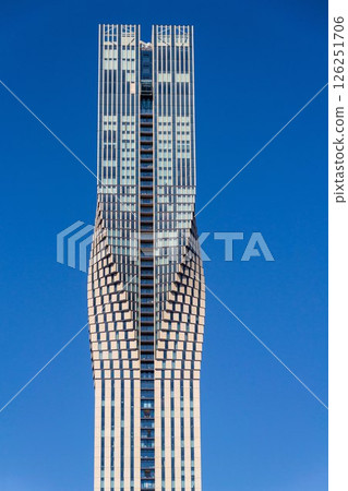 The tallest building in Scandinavia Karlatornet skycraper in Lindholmen, Gothenburg, Sweden, sunny day 126251706