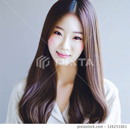 日本女人的微笑！十幾歲、二十幾歲和三十幾歲的漂亮酷女孩的照片，看起來像學生 126251861