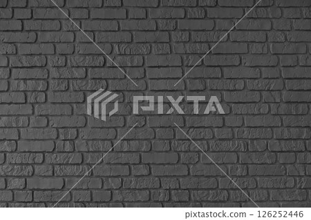 Black color painted brick wall texture, brickwork, masonry of stone blocks horizontal background Black color painted brick wall texture, brickwork, masonry of stone blocks horizontal background 126252446