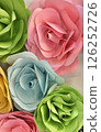Beautiful rose petal background material 126252726
