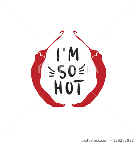 Phrase with chili pepper 126252888