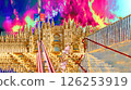 A different world of mirror reflections: "A cityscape made from a photo in watercolor style" 126253919