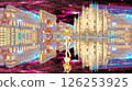 A different world of mirror reflections: "A cityscape made from a photo in watercolor style" 126253925