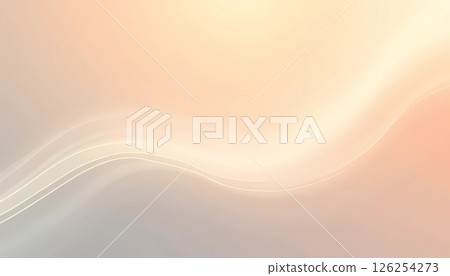 Gentle curves of pastel shades interact harmoniously, evoking a sense of calm and serenity in a dreamlike world illuminated by the fading sunlight Generative AI 126254273