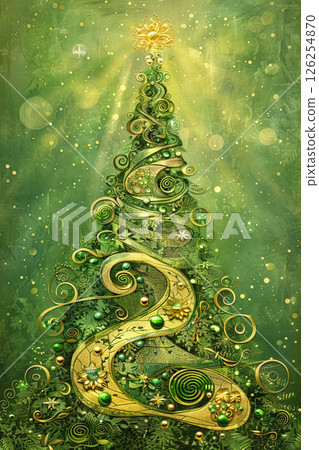 Emerald Spiral - Forest Blessing Tree 126254870