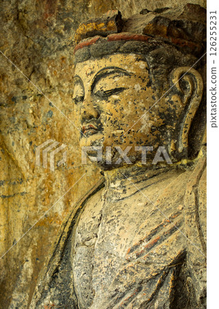Usuki Stone Buddha Statue of Dainichi Nyorai 126255231