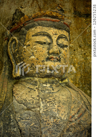 Usuki Stone Buddha Statue of Dainichi Nyorai 126255238