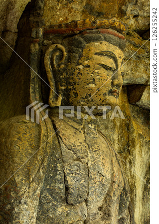 Usuki Stone Buddha Statue of Dainichi Nyorai 126255242