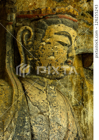 Usuki Stone Buddha Statue of Dainichi Nyorai 126255243
