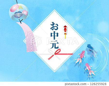 Summer image of goldfish swimming Summer gift 126255928