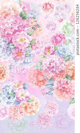 Stunning Hand Illustrated Floral Scroll Pattern Pieces Stunning Hand Illustrated Floral Scroll Pattern Pieces 126256284