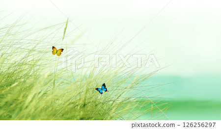 Stunning Hand Illustrated Floral Scroll Pattern Pieces 126256297