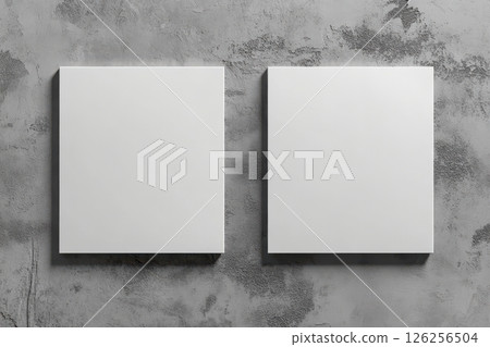 Minimalist art display contemporary space image pair modern design abstract concept Minimalist art display contemporary space image pair modern design abstract concept 126256504