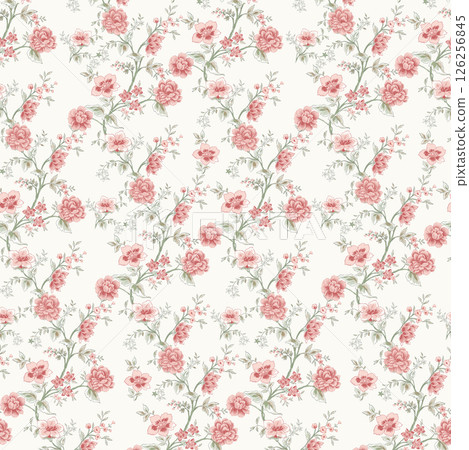 Lush Hand Painted Scroll and Floral Design Creations 126256845