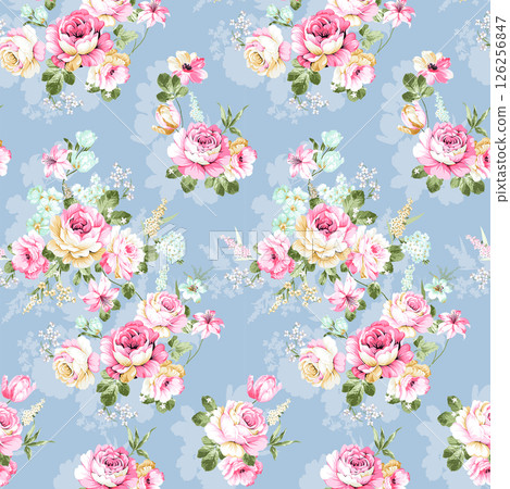 Lush Hand Painted Scroll and Floral Design Creations 126256847