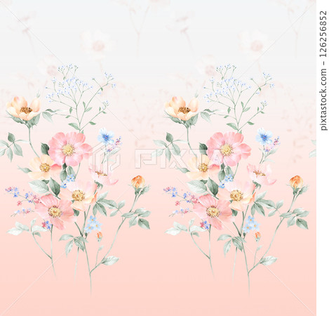 Lush Hand Painted Scroll and Floral Design Creations 126256852